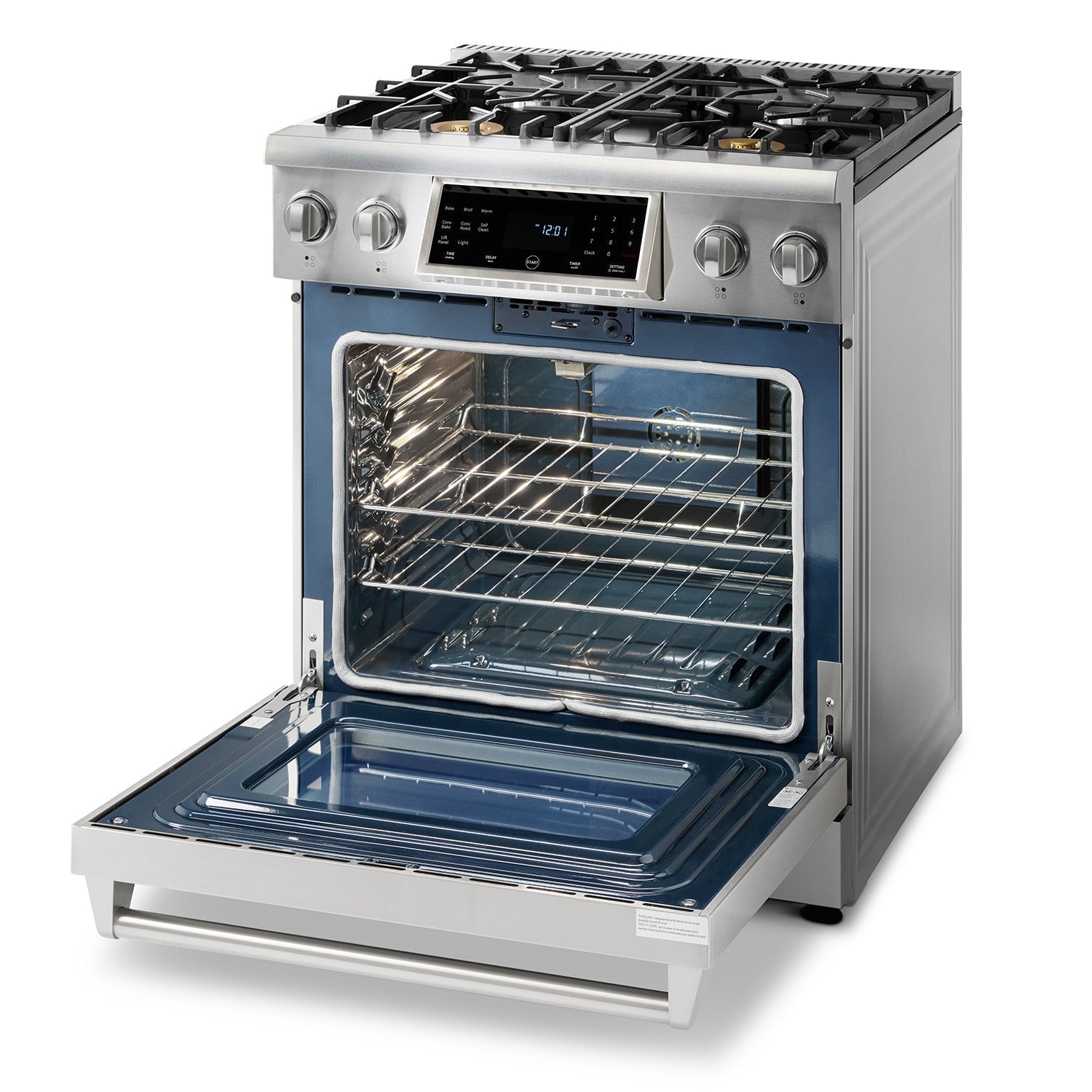 Perfectly Condition Openbox with Super Discount Thor Kitchen 30 In. 4.6 cu. ft. Self - Clean Propane Gas Range in Stainless Steel, TRG3001LP - R - Smart Kitchen Lab
