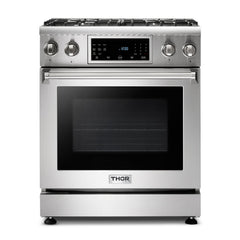 Perfectly Condition Openbox with Super Discount Thor Kitchen 30 In. 4.6 cu. ft. Self - Clean Propane Gas Range in Stainless Steel, TRG3001LP - R - Smart Kitchen Lab