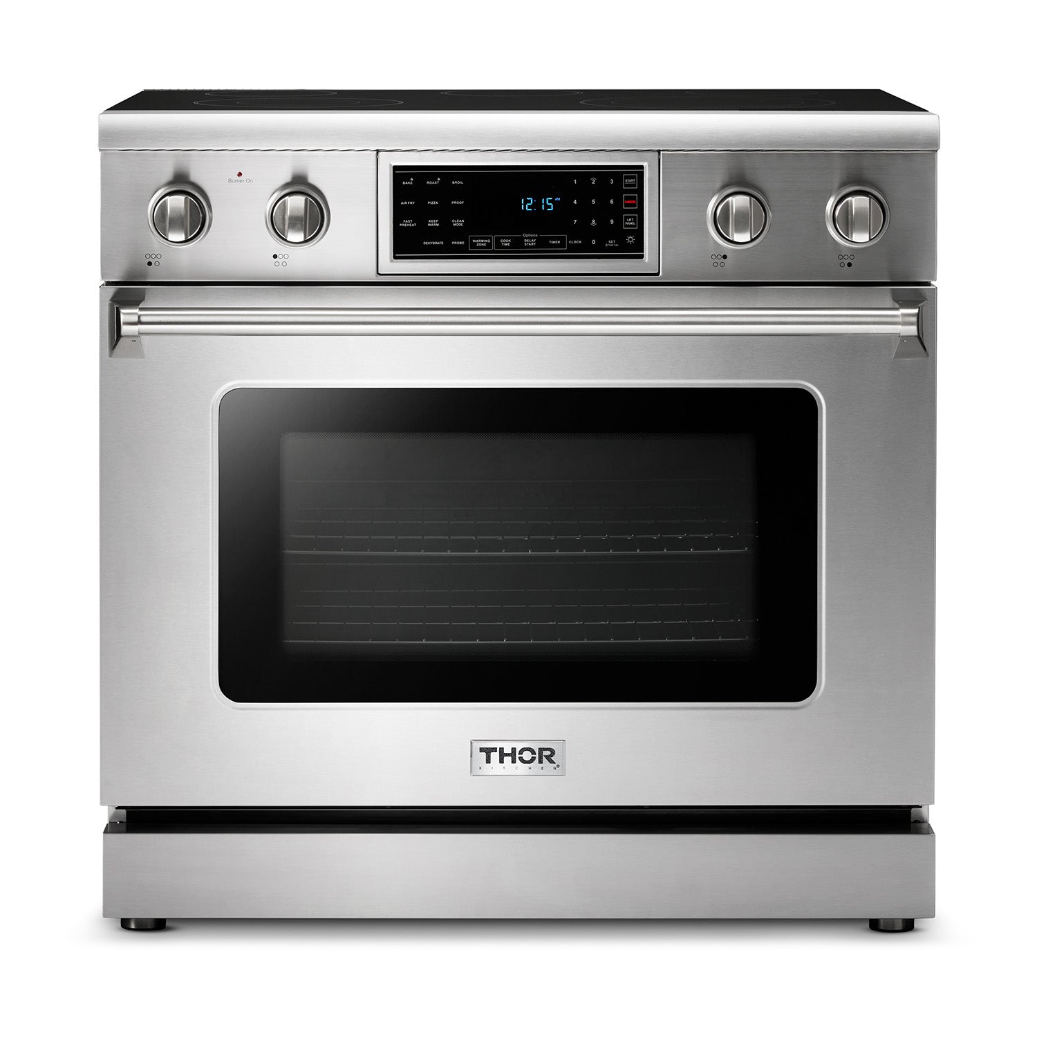 Perfectly Condition Openbox with Super Discount Thor Kitchen 36 Inch Air Fry and Self - Clean Professional Electric Range, TRE3601 - R - Smart Kitchen Lab