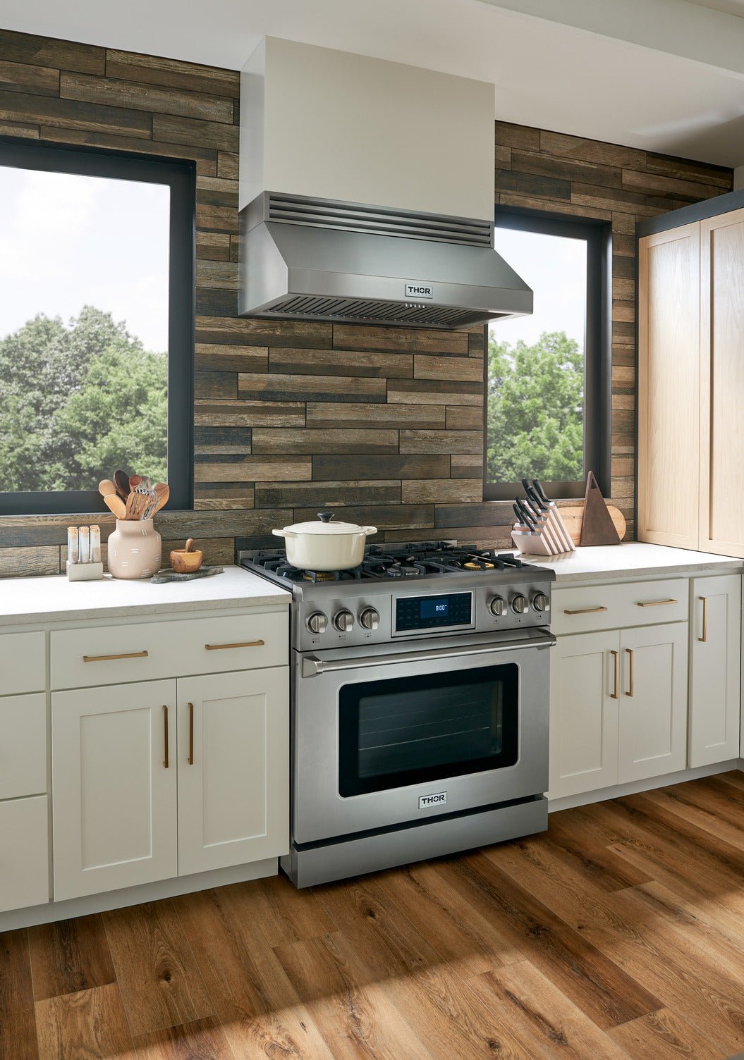 Perfectly Condition Openbox with Super Discount Thor Kitchen 36 Inch Air Fry and Self - Clean Professional Gas Range, TRG3601 - R - Smart Kitchen Lab