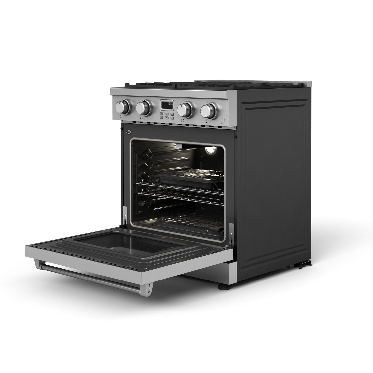 Perfectly Condition Openbox with Supper Discount Thor Kitchen 30" Contemporary Professional Natural Gas Range, ARG30 - R - Smart Kitchen Lab