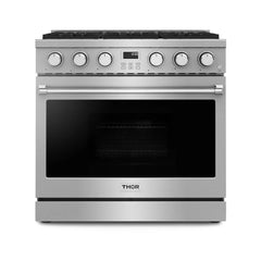 Thor Kitchen 36" Contemporary Professional Gas Range, ARG36 - Smart Kitchen Lab