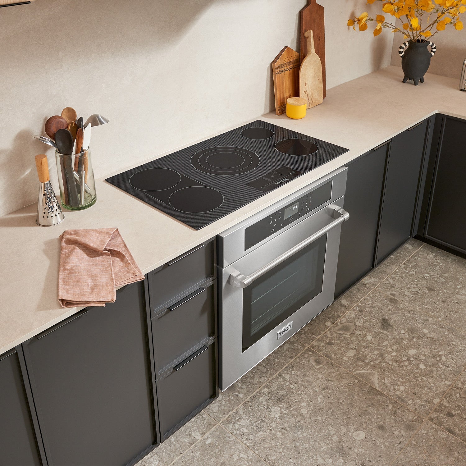 Thor Kitchen 36 In. Professional Electric Cooktop in Black, TEC36 - Smart Kitchen Lab