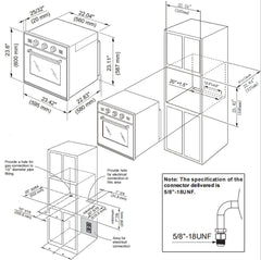 Empava 24 in 2.3 Cu. ft. Gas Wall Oven 24WO11L - Only For LPG Gas - Smart Kitchen Lab