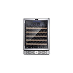 Empava 24 Inch Wine Cooler Wine Fridge 52 Bottles WC03S - Smart Kitchen Lab