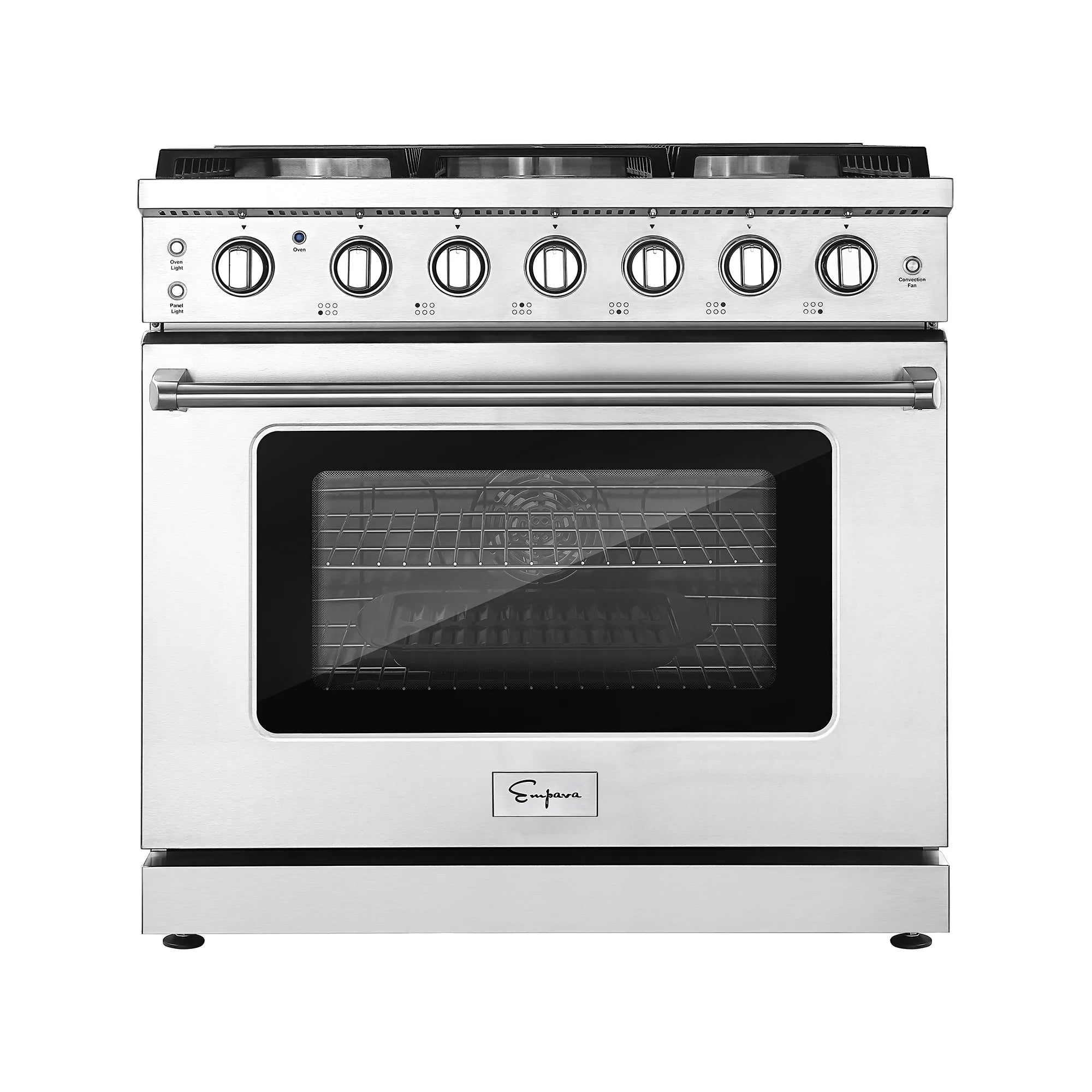 Empava 36 in. Pro-Style Slide-in Single Oven Gas Range 36GR11 - Smart Kitchen Lab