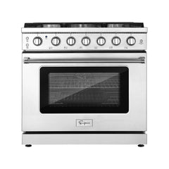 Empava 36 in. Pro-Style Slide-in Single Oven Gas Range 36GR11 - Smart Kitchen Lab