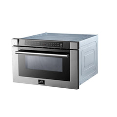 Forno 24 inch Microwave Drawer In Stainless Steel - Professional, FMWDR3000-24 - Smart Kitchen Lab