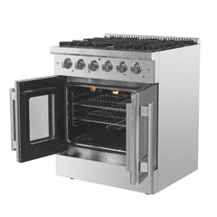 Forno 30 Inch Vittorio French Door Gas Range, FFSGS6444-30 - Smart Kitchen Lab