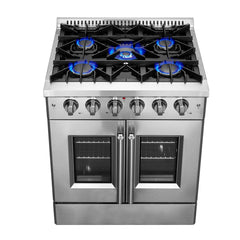Forno 30 Inch Vittorio French Door Gas Range, FFSGS6444-30 - Smart Kitchen Lab