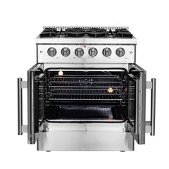 Forno 30 Inch Vittorio French Door Gas Range, FFSGS6444-30 - Smart Kitchen Lab
