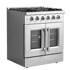 Forno 30 Inch Vittorio French Door Gas Range, FFSGS6444-30 - Smart Kitchen Lab