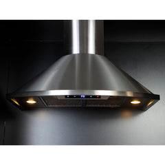 Forno 30 Inch Wall Mount Range Hood in Stainless Steel, FRHWM5010-30 - Smart Kitchen Lab