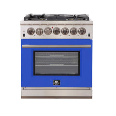 Forno 30″ Pro Series Capriasca Gas Burner / Gas Oven in Stainless Steel 5 Italian Burners, FFSGS6260-30 - Smart Kitchen Lab