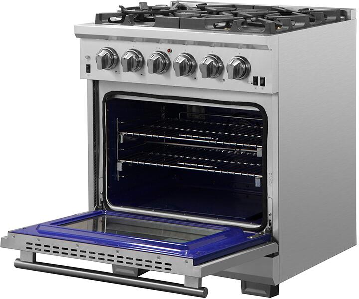 Forno 30″ Pro Series Capriasca Gas Burner / Gas Oven in Stainless Steel 5 Italian Burners, FFSGS6260-30 - Smart Kitchen Lab