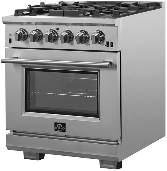 Forno 30″ Pro Series Capriasca Gas Burner / Gas Oven in Stainless Steel 5 Italian Burners, FFSGS6260-30 - Smart Kitchen Lab