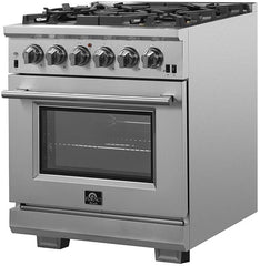 Forno 30″ Pro Series Capriasca Gas Burner / Gas Oven in Stainless Steel 5 Italian Burners, FFSGS6260-30 - Smart Kitchen Lab