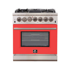 Forno 30″ Pro Series Capriasca Gas Burner / Gas Oven in Stainless Steel 5 Italian Burners, FFSGS6260-30 - Smart Kitchen Lab