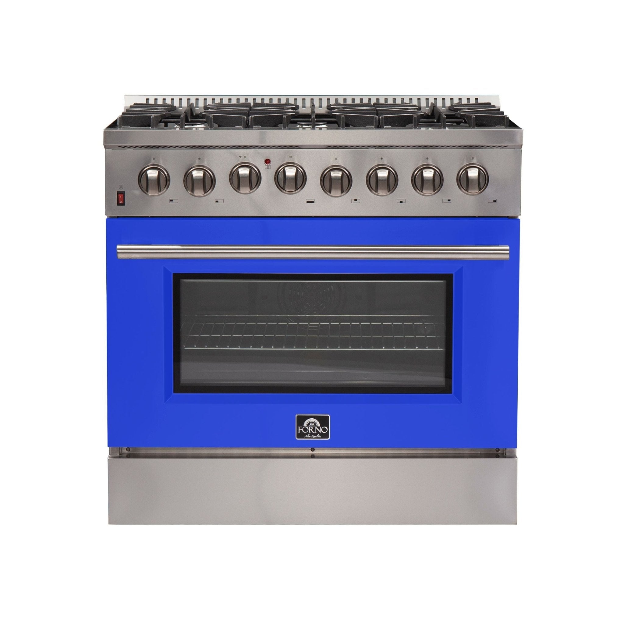 Forno 36″ Galiano Gas Burner / Electric Oven in Stainless Steel 6 Italian Burners, FFSGS6156-36 - Smart Kitchen Lab