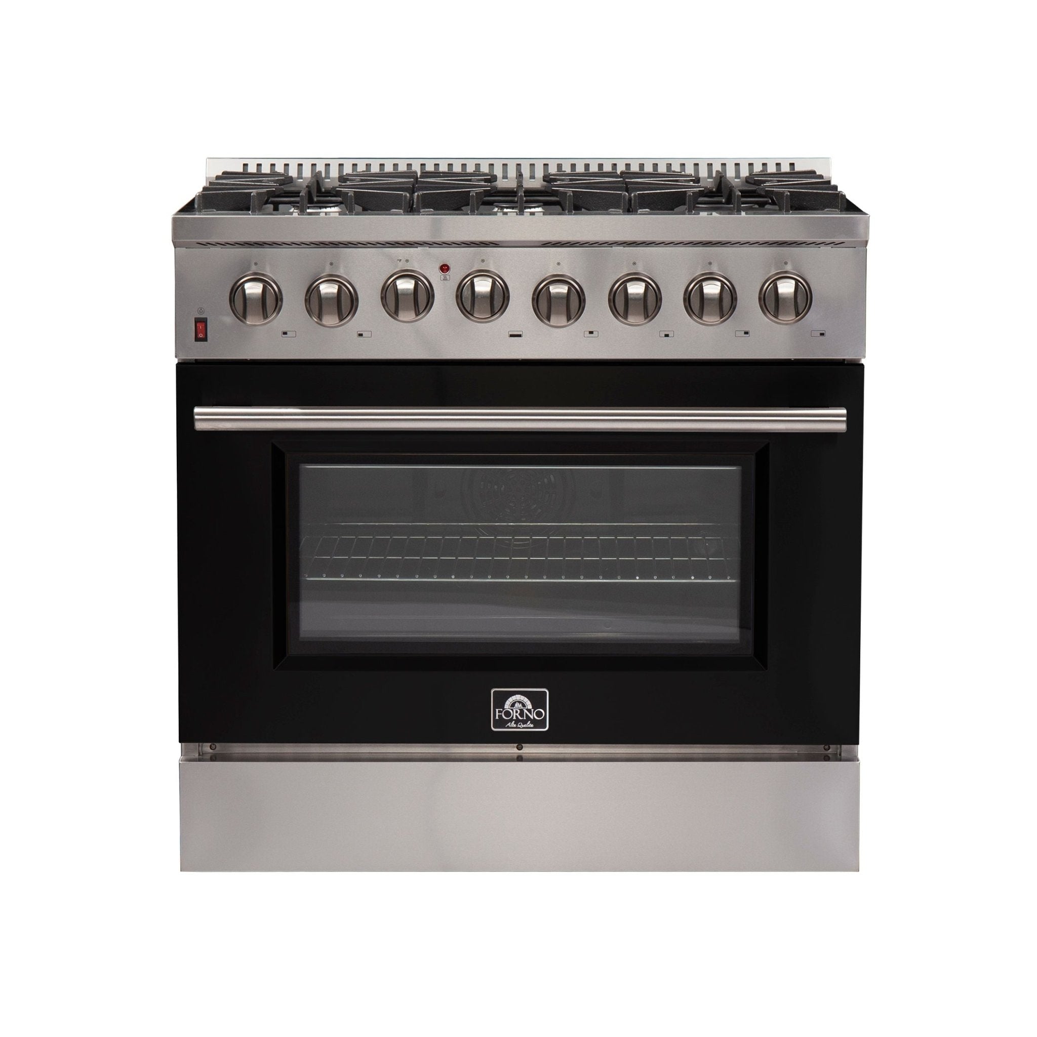 Forno 36″ Galiano Gas Burner / Electric Oven in Stainless Steel 6 Italian Burners, FFSGS6156-36 - Smart Kitchen Lab