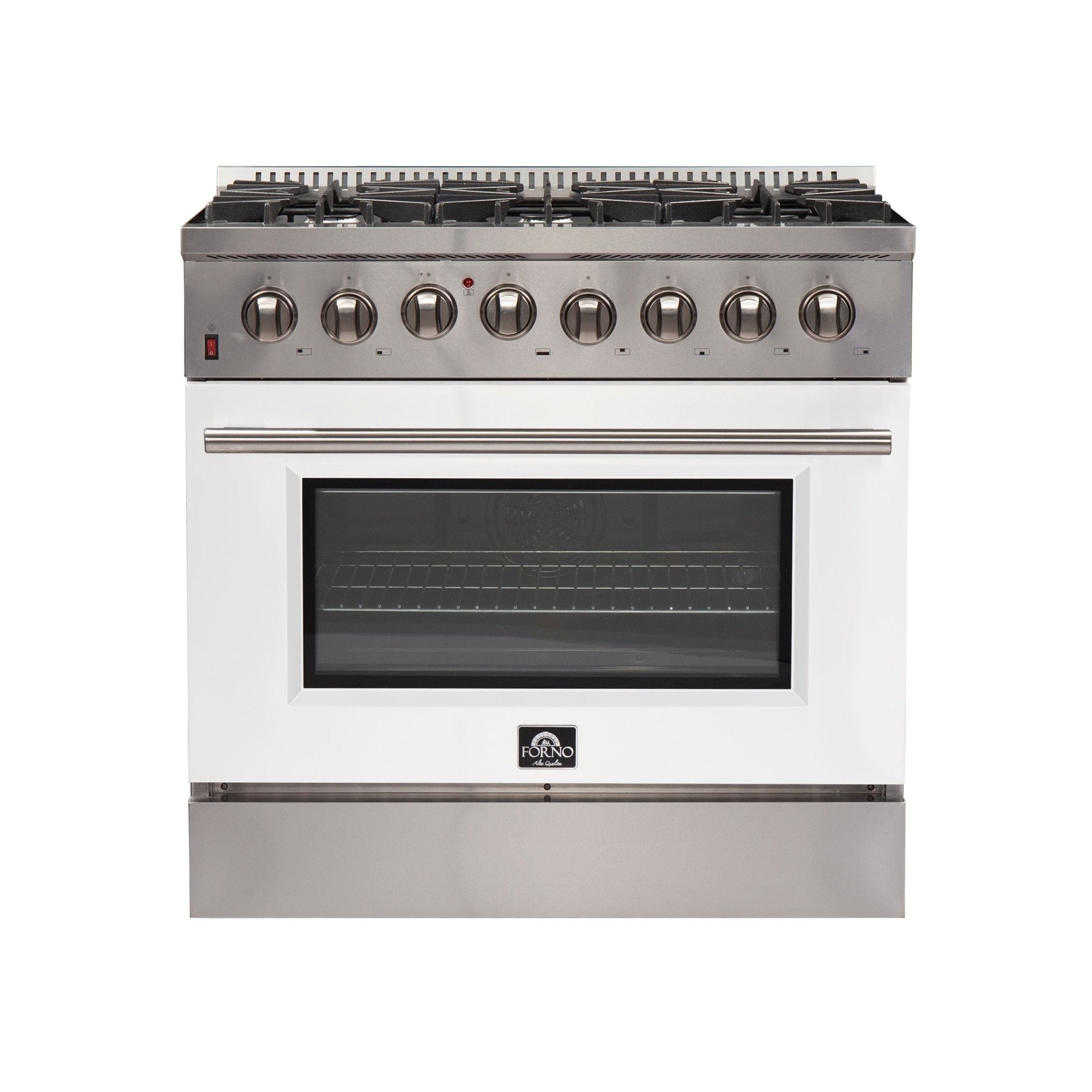 Forno 36″ Galiano Gas Burner / Electric Oven in Stainless Steel 6 Italian Burners, FFSGS6156-36 - Smart Kitchen Lab