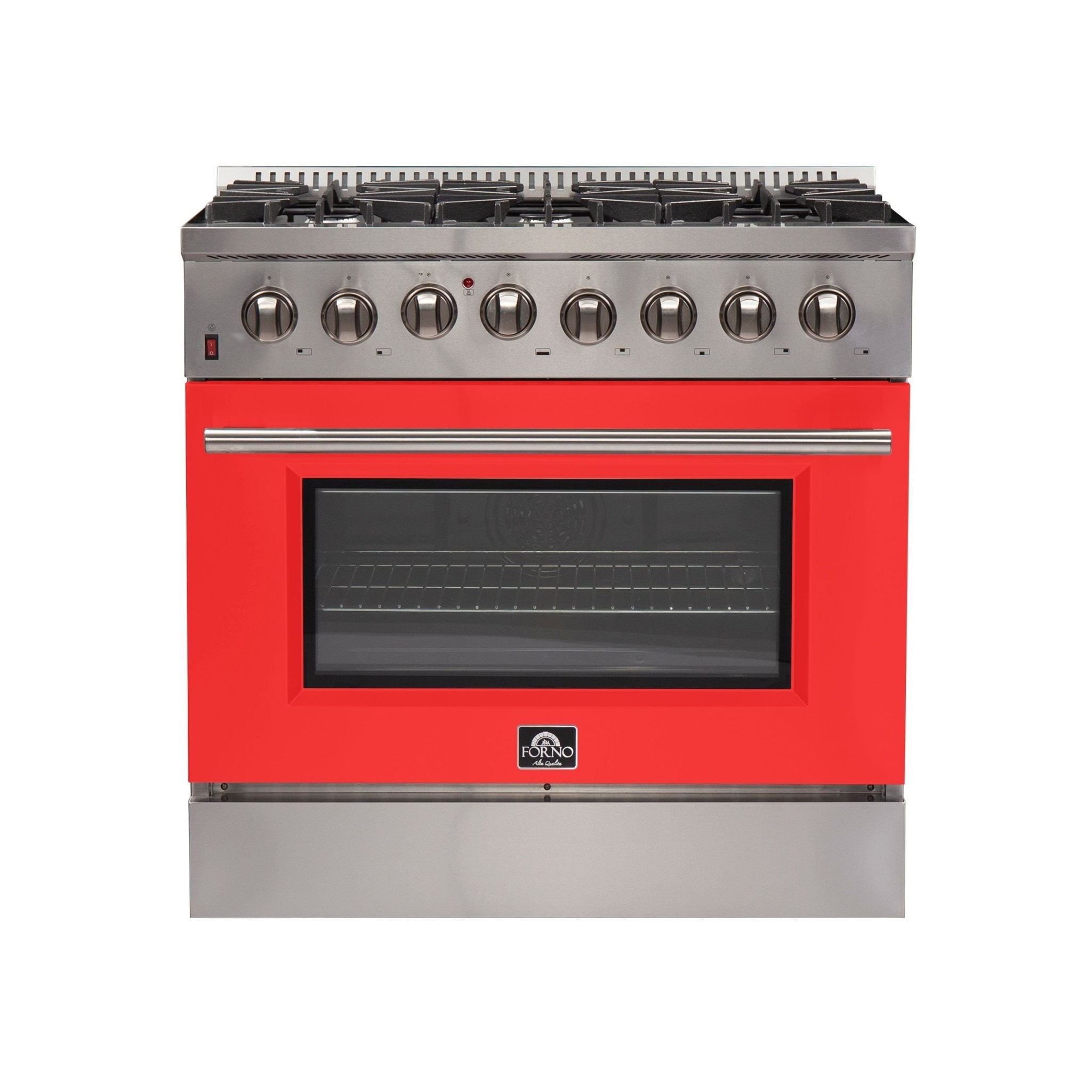 Forno 36″ Galiano Gas Burner / Electric Oven in Stainless Steel 6 Italian Burners, FFSGS6156-36 - Smart Kitchen Lab