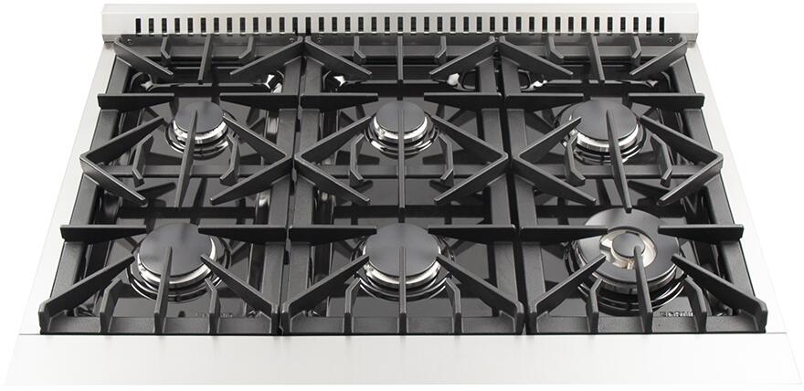 Forno 36″ Galiano Gas Burner / Gas Oven in Stainless Steel 6 Italian Burners, FFSGS6244-36 - Smart Kitchen Lab