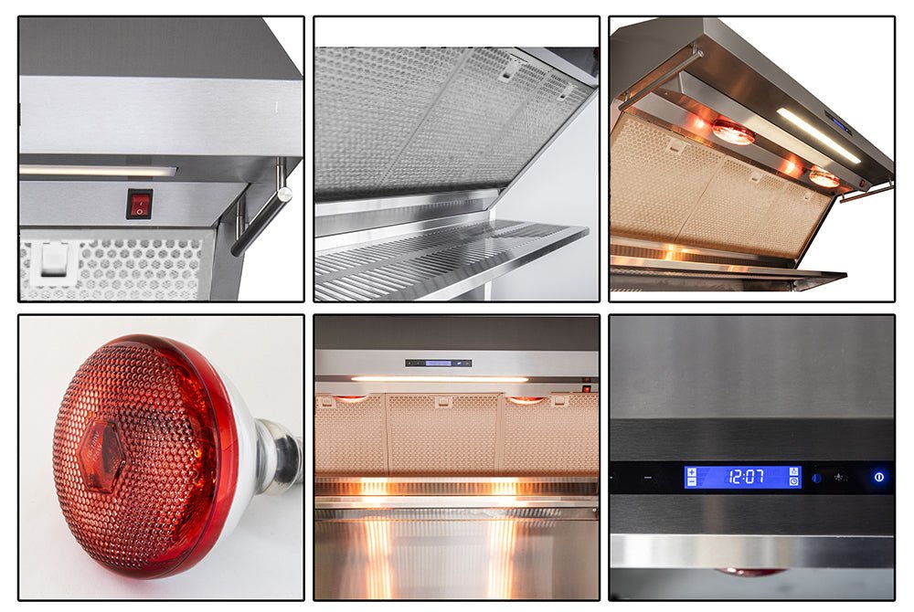Forno 36 in. 1,200 CFM Wall Mount Range Hood and Back Splash, FRHWM5029-36HB - Smart Kitchen Lab