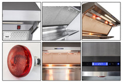Forno 36 in. 1,200 CFM Wall Mount Range Hood and Back Splash, FRHWM5029-36HB - Smart Kitchen Lab
