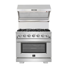 Forno 36 in. 1,200 CFM Wall Mount Range Hood and Back Splash, FRHWM5029-36HB - Smart Kitchen Lab