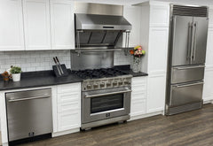 Forno 36 in. 19.3 cu.ft. French Door Refrigerator in Stainless Steel with Grill, FFRBI1820-40SG - Smart Kitchen Lab