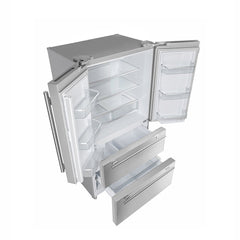Forno 36 in. 19.3 cu.ft. French Door Refrigerator in Stainless Steel with Grill, FFRBI1820-40SG - Smart Kitchen Lab