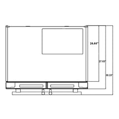 Forno 36 in. 19.3 cu.ft. French Door Refrigerator in Stainless Steel with Grill, FFRBI1820-40SG - Smart Kitchen Lab