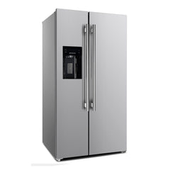 Forno 36 in. 20.0 cu. ft. Side by Side Refrigerator with Ice Maker, FFRBI1844-36SB - Smart Kitchen Lab