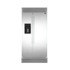Forno 36 Inch Side by Side Refrigerator with Ice Maker and Grill Kit, FFRBI1844-40SG - Smart Kitchen Lab