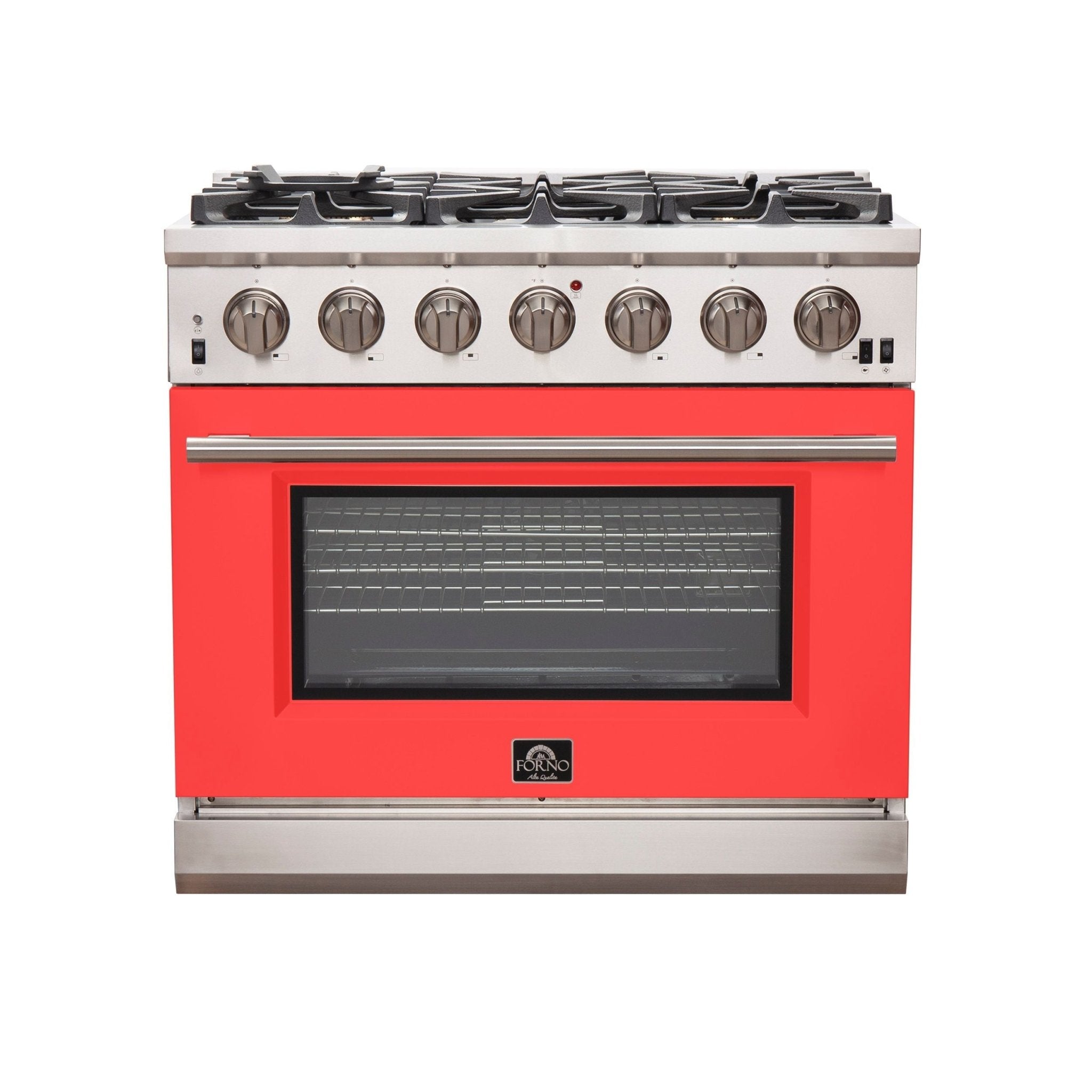 Forno 36″ Pro Series Capriasca Gas Burner / Gas Oven in Stainless Steel 6 Italian Burners, FFSGS6260-36 - Smart Kitchen Lab