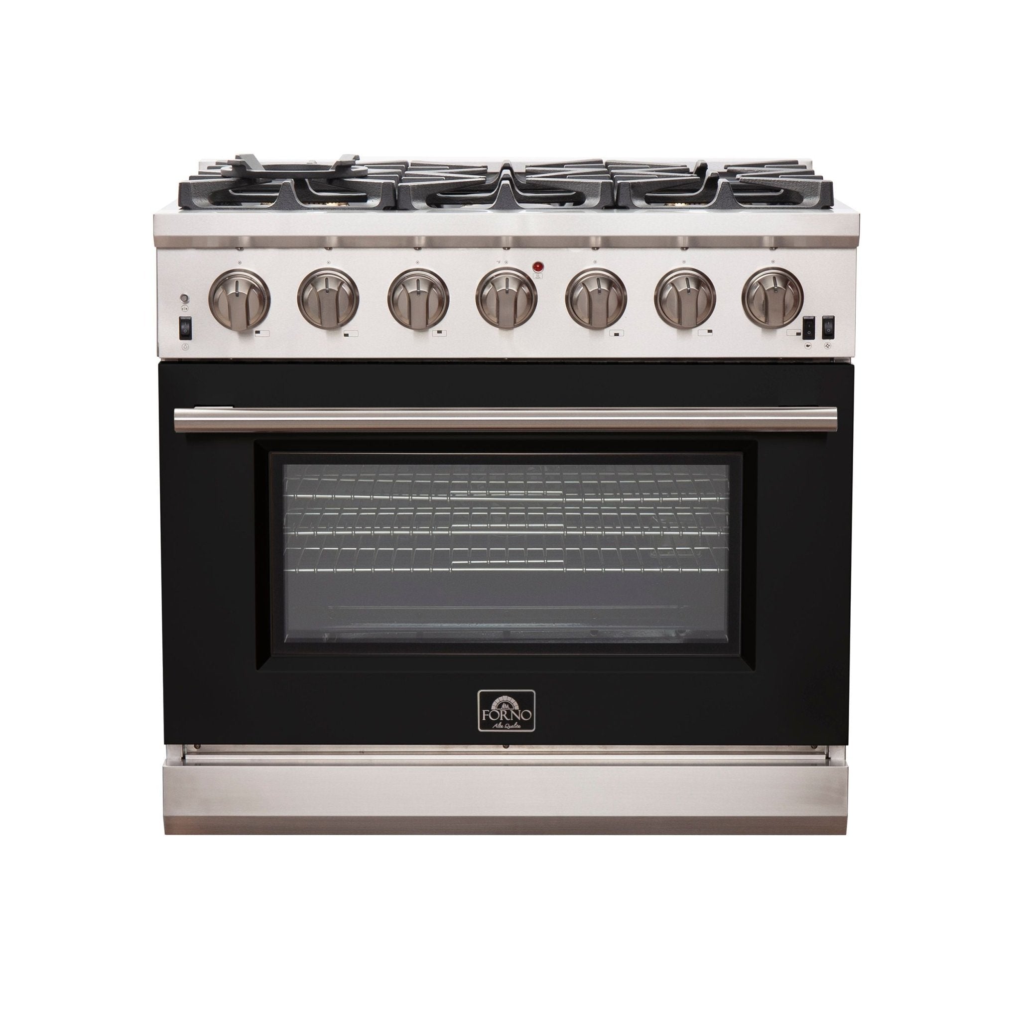 Forno 36″ Pro Series Capriasca Gas Burner / Gas Oven in Stainless Steel 6 Italian Burners, FFSGS6260-36 - Smart Kitchen Lab