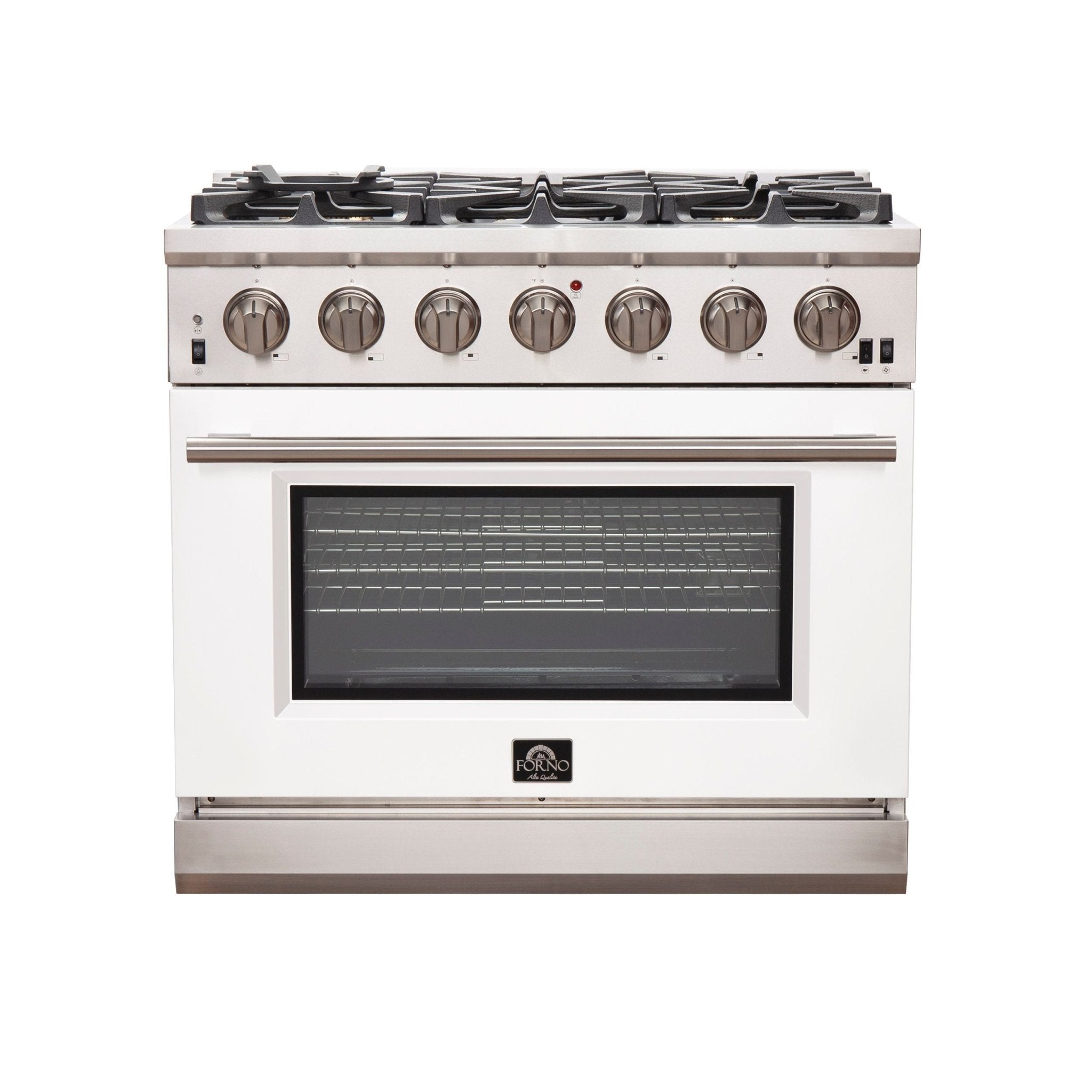 Forno 36″ Pro Series Capriasca Gas Burner / Gas Oven in Stainless Steel 6 Italian Burners, FFSGS6260-36 - Smart Kitchen Lab