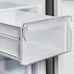 Forno 37 In. Side by Side Counter Depth Refrigerator with 15.6 cu.ft. in Stainless Steel with Steel Grill Trim, FFRBI1805-37SG - Smart Kitchen Lab