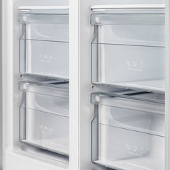 Forno 37 In. Side by Side Counter Depth Refrigerator with 15.6 cu.ft. in Stainless Steel with Steel Grill Trim, FFRBI1805-37SG - Smart Kitchen Lab