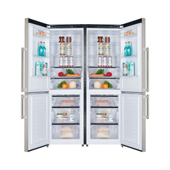 Forno 48 Inch Bottom Mount 22.2 cu. ft. Refrigerator in Stainless Steel, FFFFD1948-48S - Smart Kitchen Lab