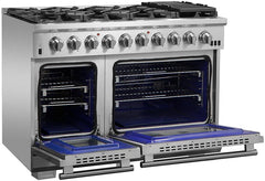 Forno 48″ Pro Series Capriasca Gas Burner / Gas Oven in Stainless Steel 8 Italian Burners, FFSGS6260-48 - Smart Kitchen Lab