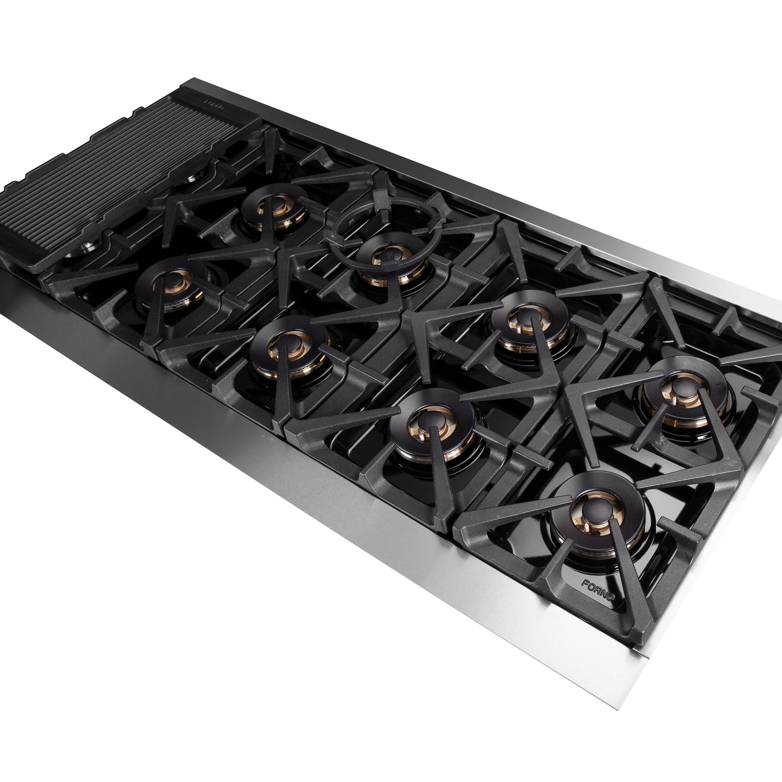 Forno 60 Inch Titanium Pro Series Capriasca Freestanding Dual Fuel Range, FFSGS6187-60 - Smart Kitchen Lab