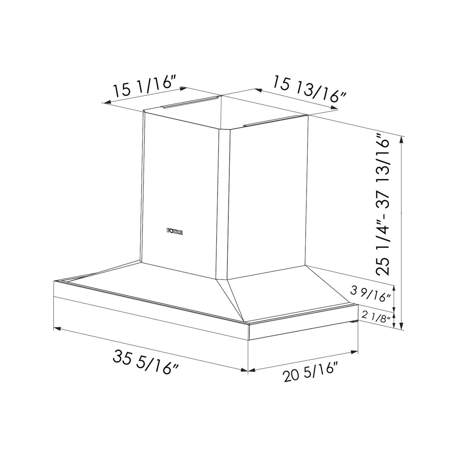 Fotile Perimeter Vent Series 36 In. 1,000 CFM Wall Mount Range Hood with Touchscreen in Stainless Steel, EMS9026 - Smart Kitchen Lab