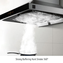 Fotile Perimeter Vent Series 36 In. 900 CFM Wall Mount Range Hood with Touchscreen in Stainless Steel, EMS9018 - Smart Kitchen Lab