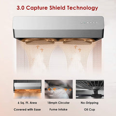 Fotile Pixie Air 30 in Slim Stainless Steel Undercabinet Range Hood, UQS3001 - Smart Kitchen Lab