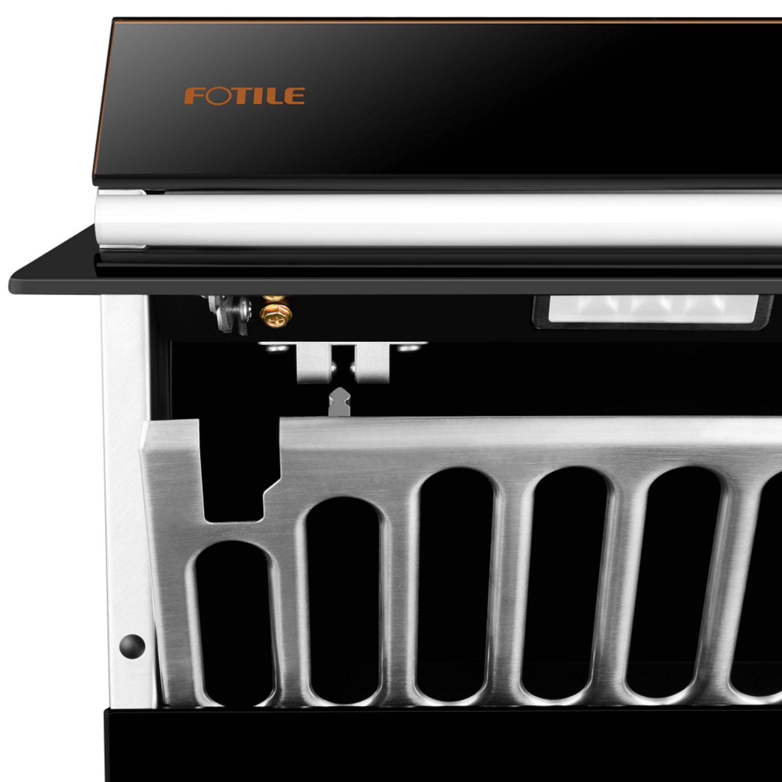 Fotile Slant Vent Series 30 in. 850 CFM Range Hood with Push Buttons in Onyx Black, JQG7522 - Smart Kitchen Lab
