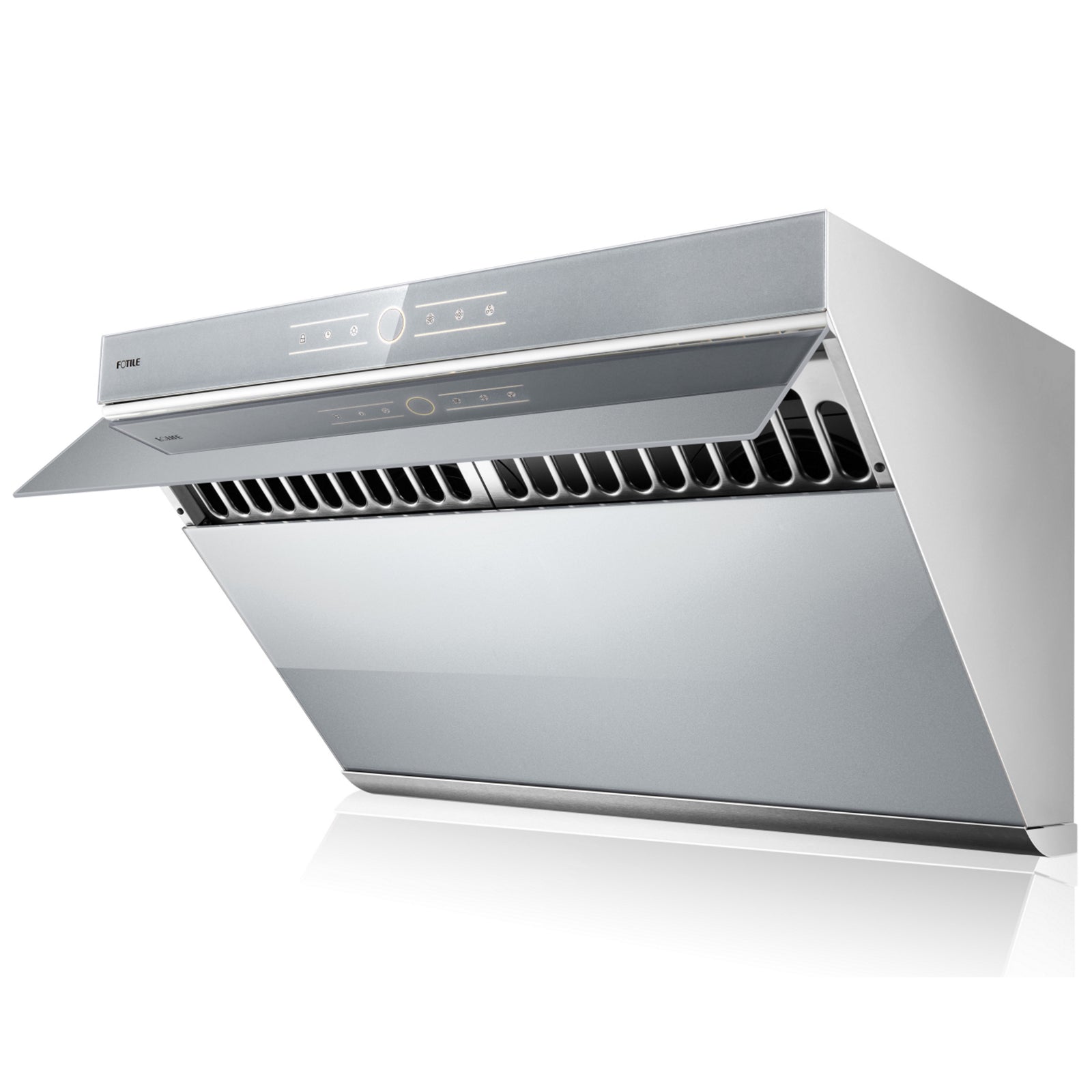 Fotile Slant Vent Series 30 in. 850 CFM Range Hood with Touchscreen in Silver Gray, JQG7501.G - Smart Kitchen Lab