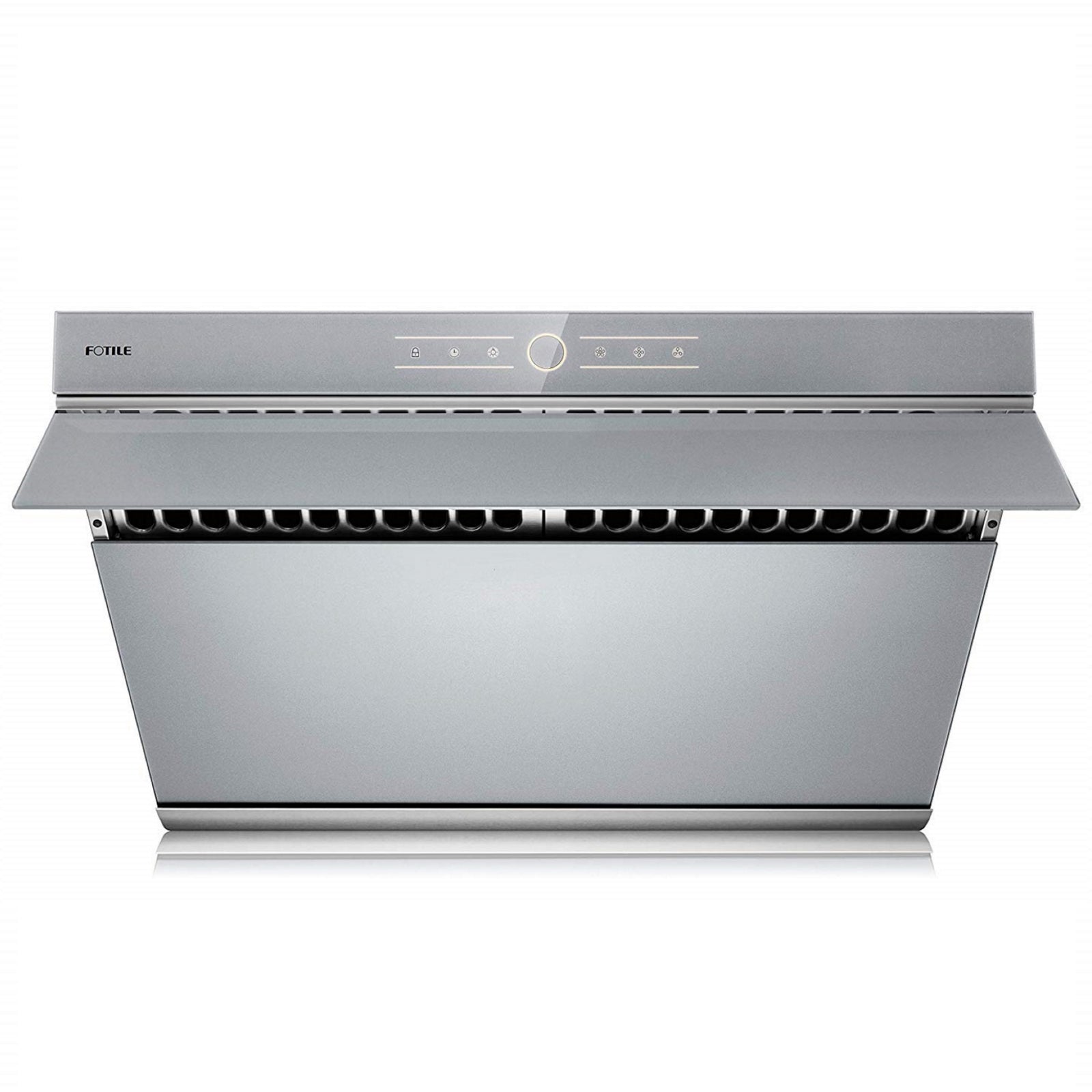 Fotile Slant Vent Series 30 in. 850 CFM Range Hood with Touchscreen in Silver Gray, JQG7501.G - Smart Kitchen Lab