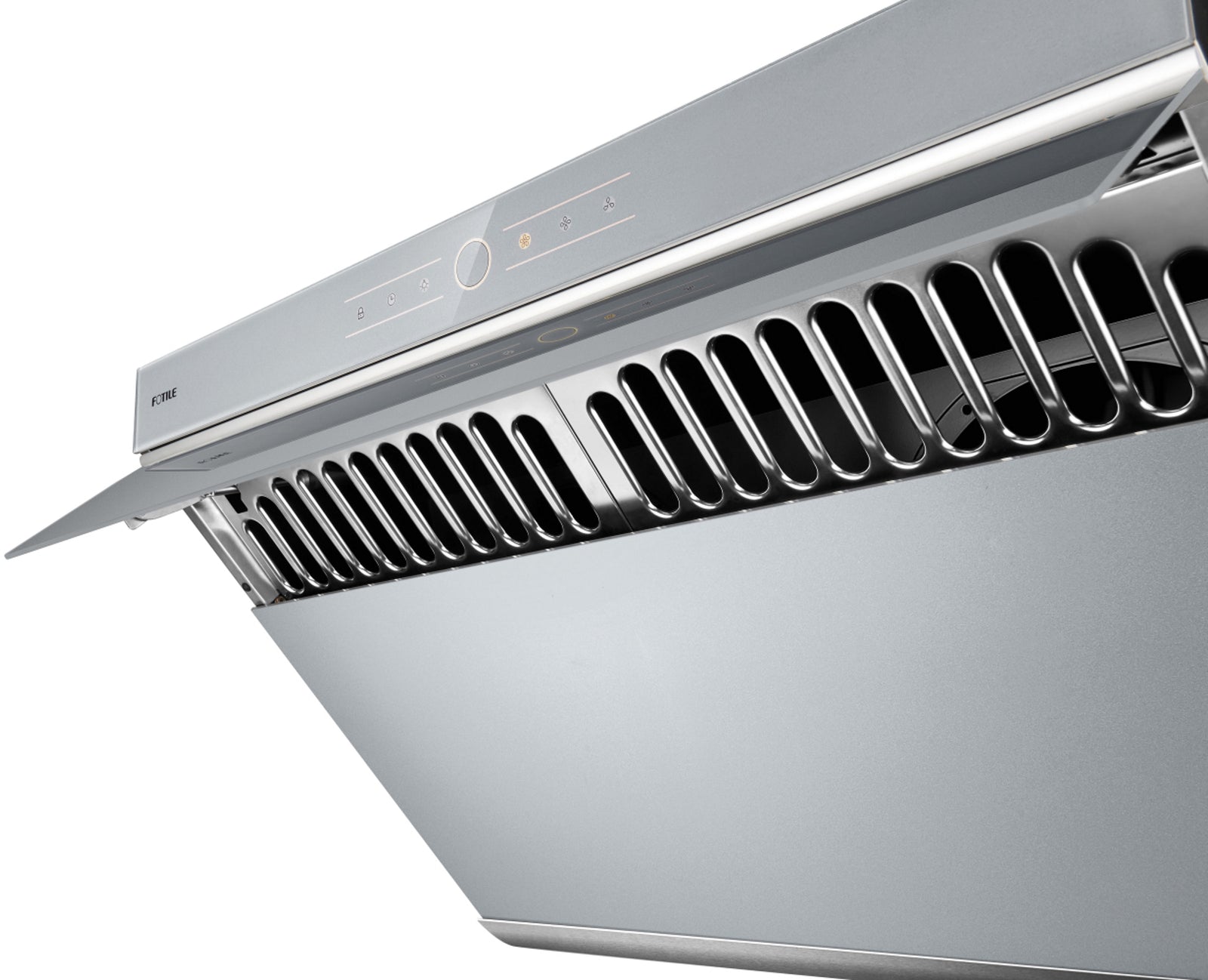 Fotile Slant Vent Series 30 in. 850 CFM Range Hood with Touchscreen in Silver Gray, JQG7501.G - Smart Kitchen Lab